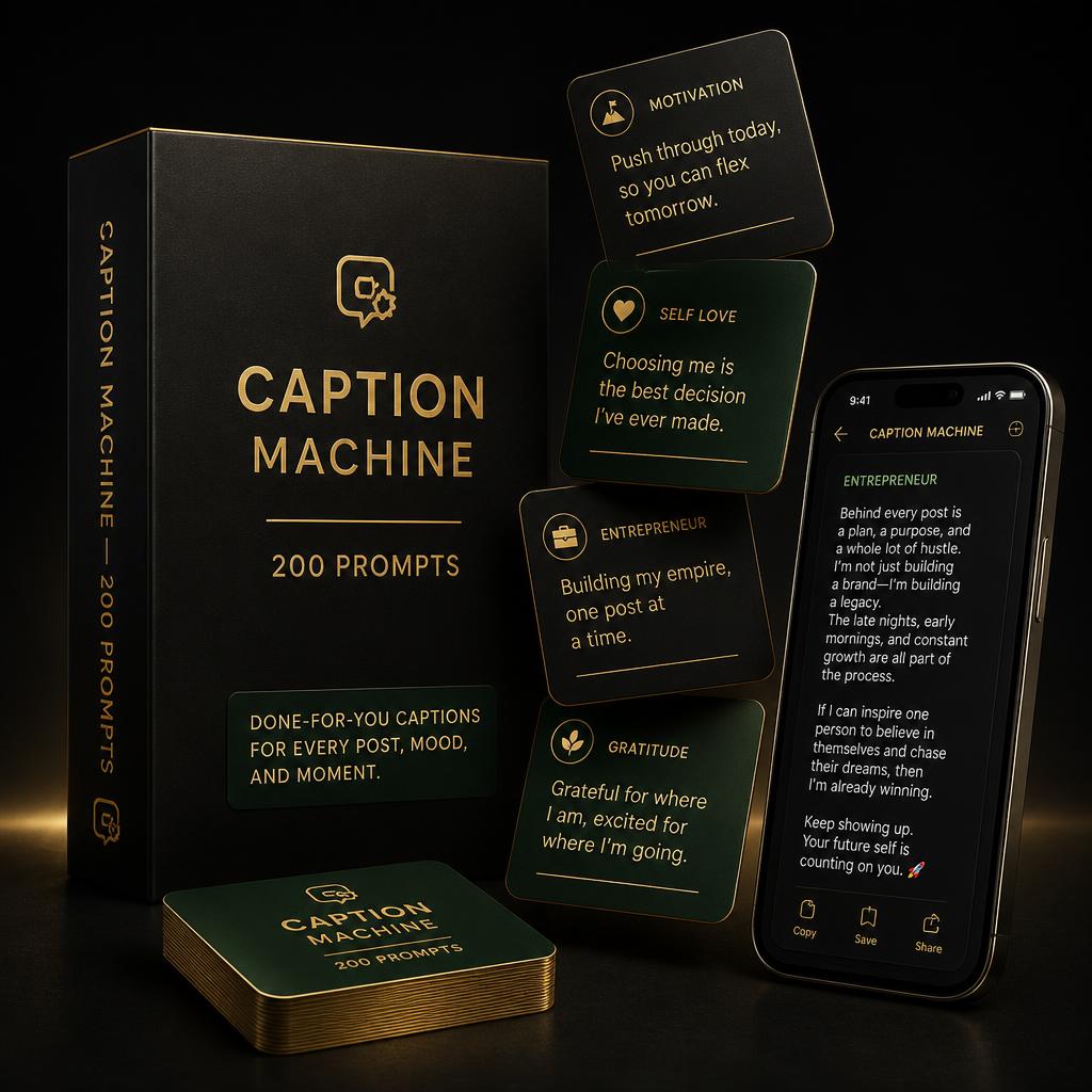 Caption Machine — 200 Prompts