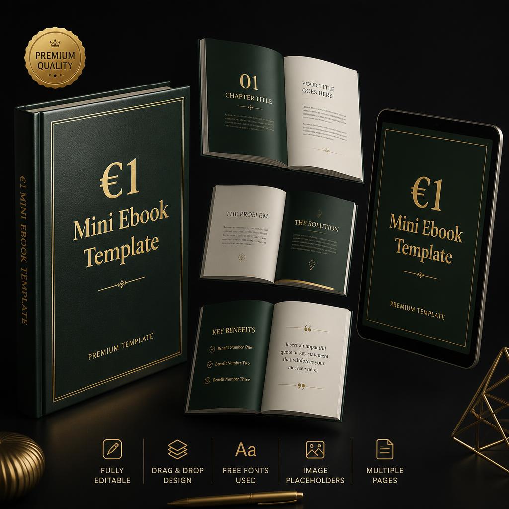 €1 Mini Ebook Template