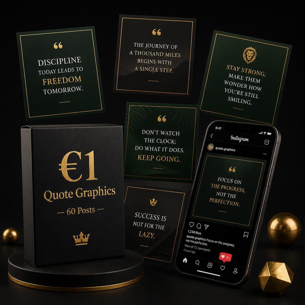 €1 Quote Graphics — 60 Posts
