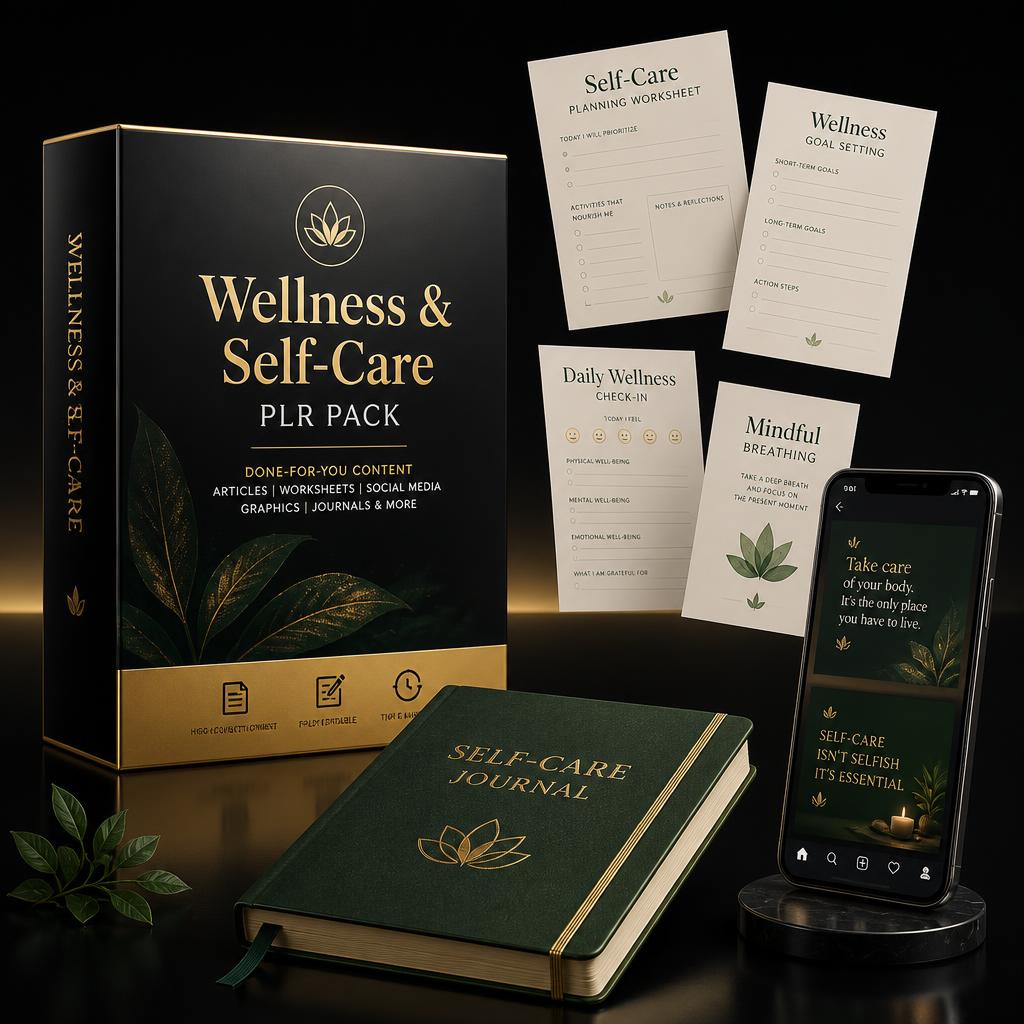 Wellness & Self-Care PLR Pack
